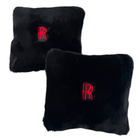 Black Sheepskin Pillows Design Set of 2 for Rolls-Royce Vehicles