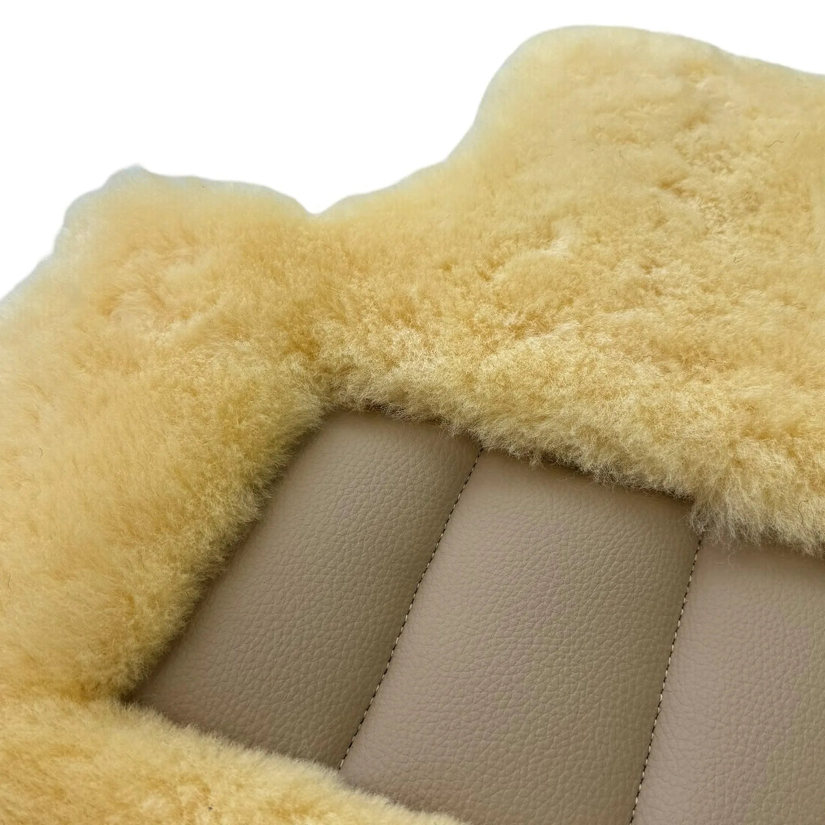 Natural Color Medical Sheepskin Floor Mats for Rolls Royce Ghost Series II (2021-2024) | Relugan