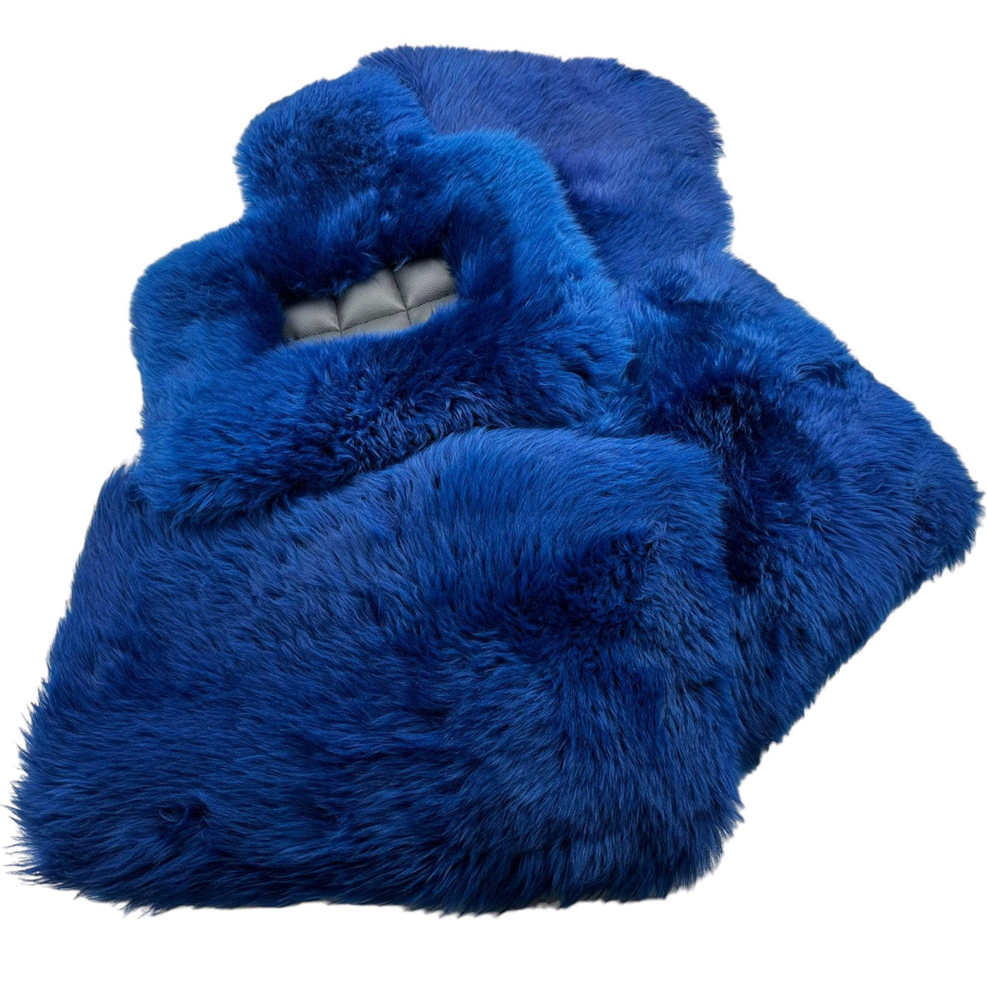 Navy Blue Sheepskin Floor Mats for Rolls Royce Cullinan RR31 (2018-2023) | ER56 Design - AutoWin