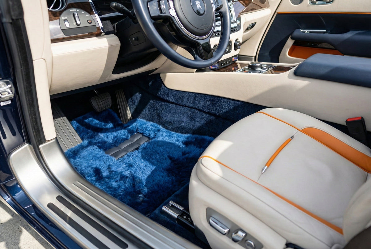 Interior look of floor mats for Rolls Royce Dawn (2016-2023) | ER56 Design