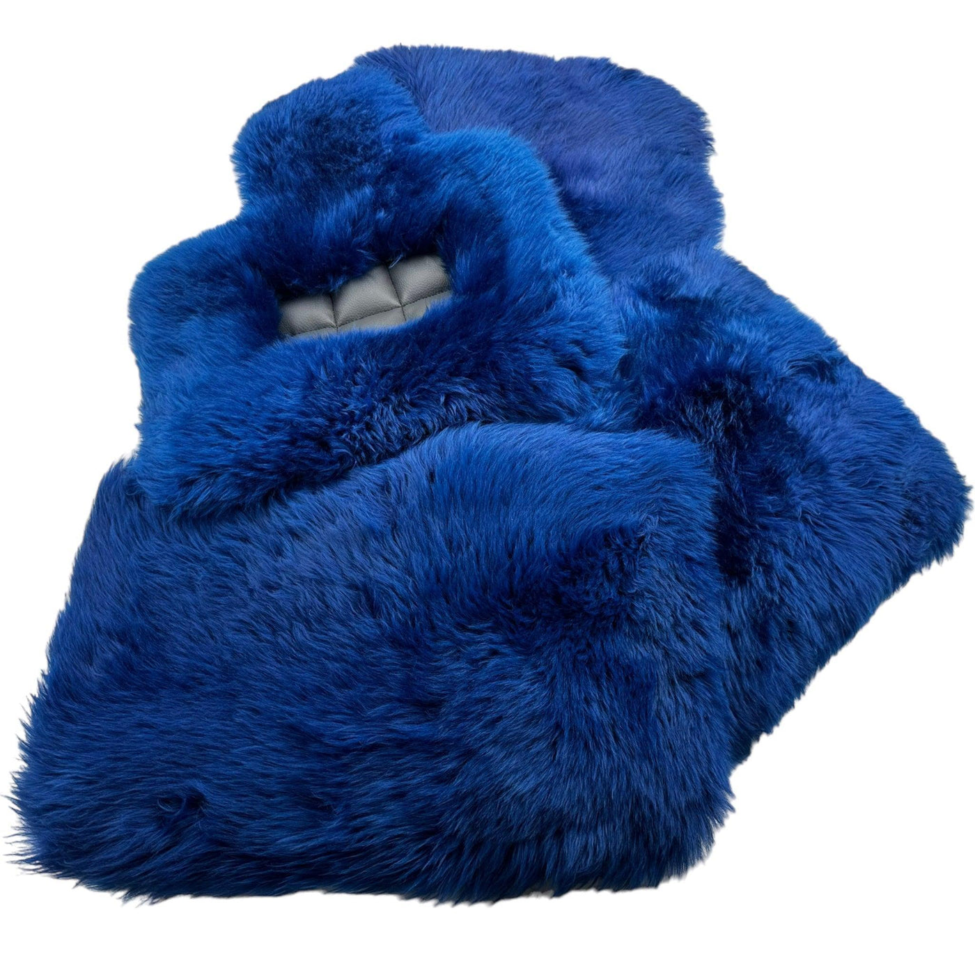 Navy Blue Sheepskin Floor Mats for Rolls Royce Phantom VIII (2017-2024) | ER56 Design - AutoWin