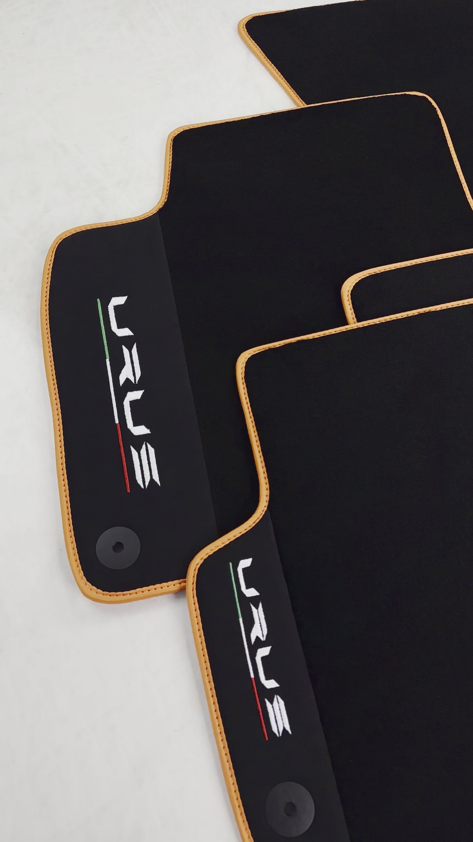 Black Floor Mats For Lamborghini Urus With Alcantara Leather - AutoWin.EU