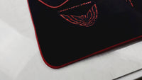 Black Floor Mats Red Trim for Pontiac First Generation FireBird (1967-1969) Trans Am