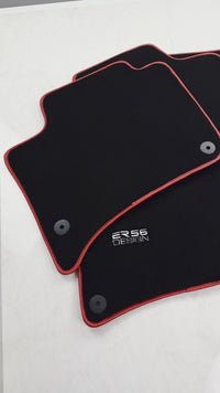 Black Floor Mats for Porsche Cayenne (2010-2018) ER56 Design