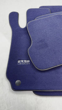 Dark Blue Floor Mats For Mercedes-Benz C-Class W204 (2007-2014)