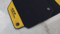 Black Floor Mats for Ferrari 458 Italia (2009-2015) with Yellow Leather