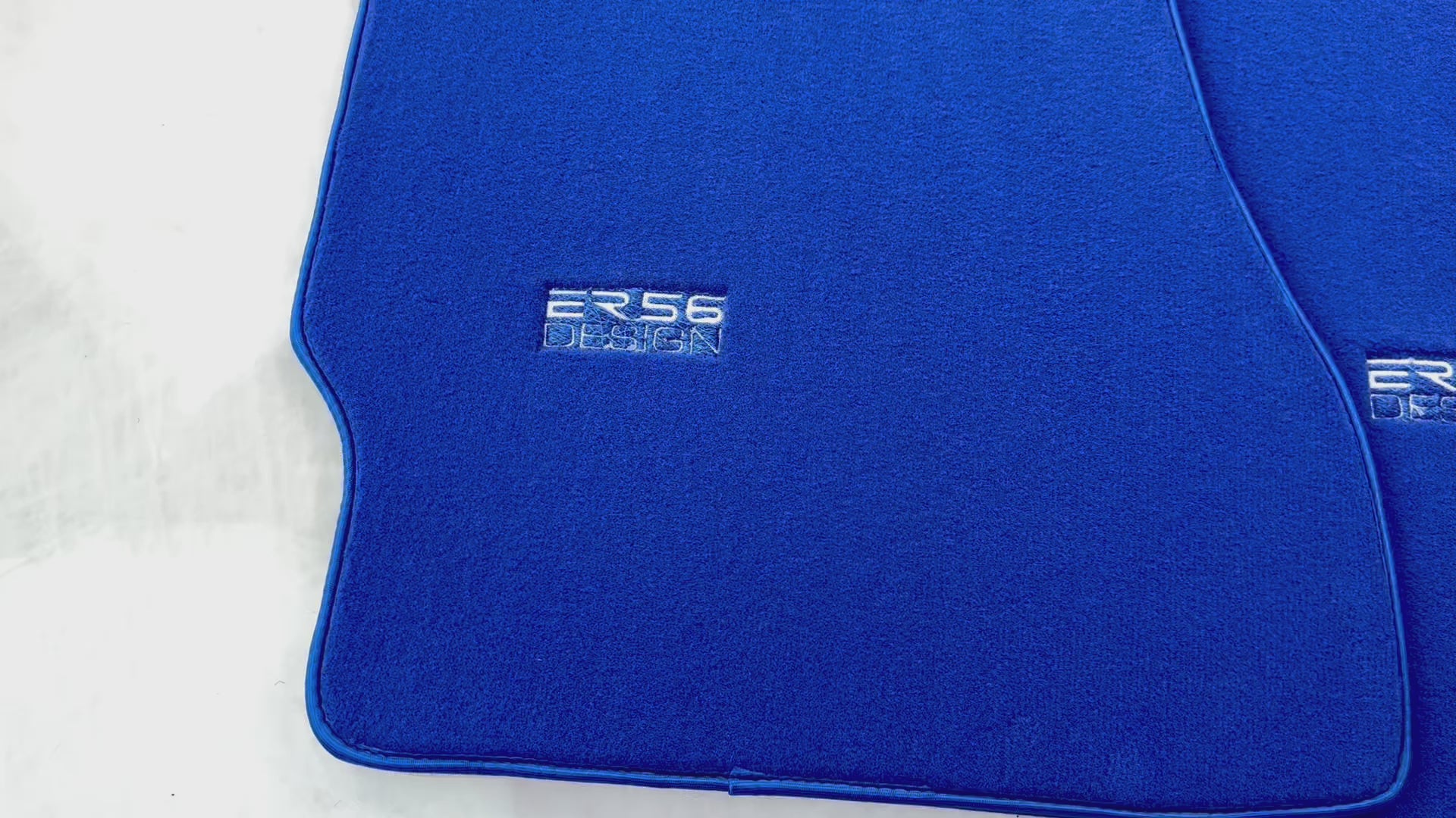 Blue Floor Mats for Aston Martin Vanquish (2012–2018) ER56 Design - ER56 Design