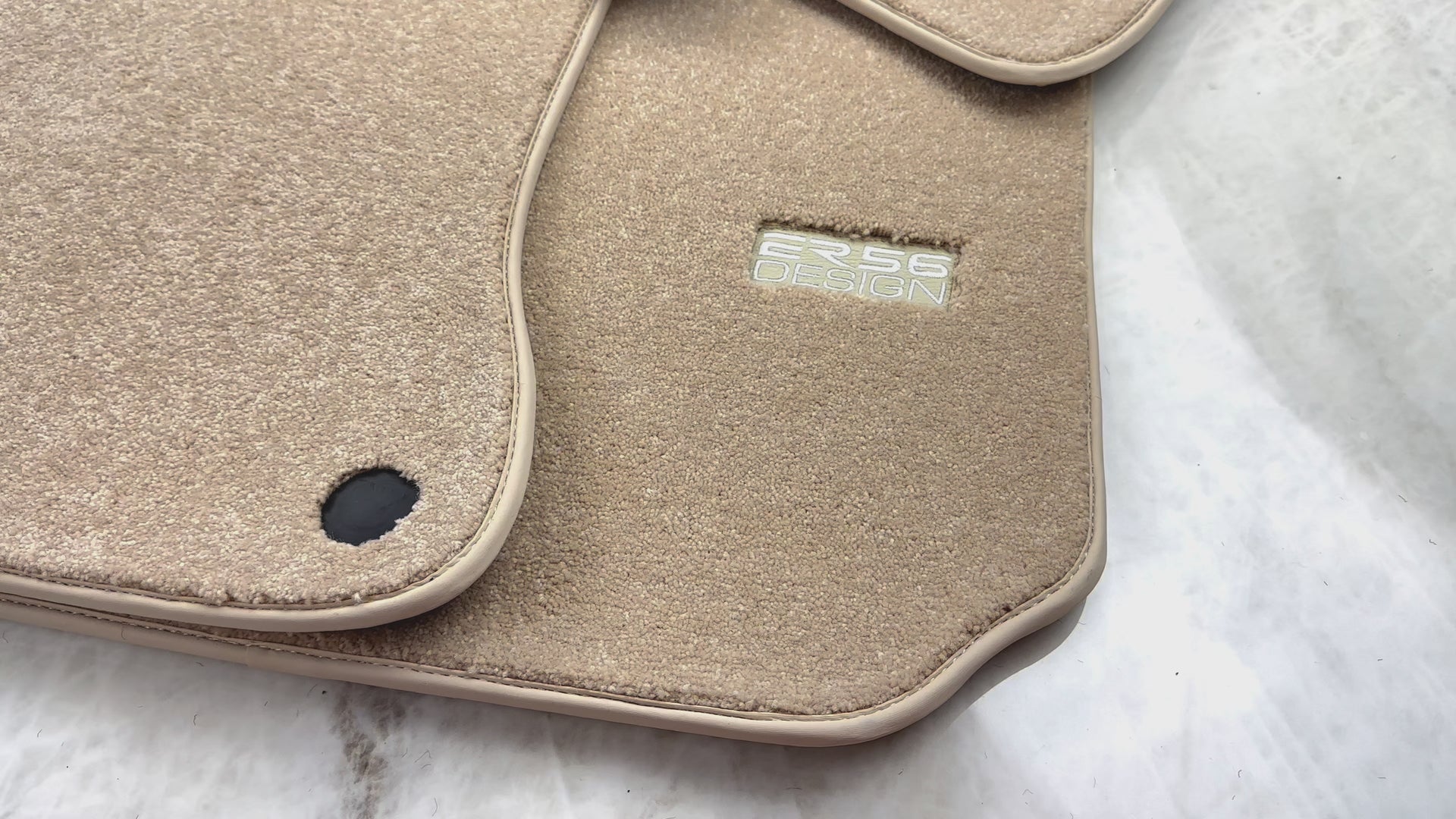 Beige Luxury Floor Mats for Mercedes Benz C-Class S206 Wagon (2021-2023) Hybrid | ER56 Design - AutoWin