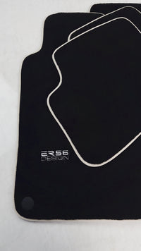 Black Floor Mats For Mercedes Benz C-Class W203 (2000-2007) ER56 Design