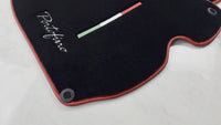 Black Floor Mats for Ferrari Portofino (2018-2023) Italian Edition with Red Trim