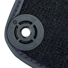 Purple Leather Black Floor Mats for Lamborghini Huracan | Black Trim - AutoWin