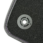 Purple Leather Black Floor Mats for Lamborghini Urus | Black Trim - AutoWin