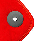 Red Floor Mats For Bentley Flying Spur (2005-2013) with Alcantara Leather - AutoWin