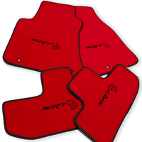 Red Floor Mats For Dodge Charger SRT 2015-2024 - AutoWin