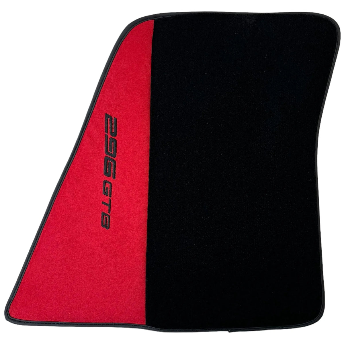 Red Floor Mats for Ferrari 296 GTB (2022-2027) with Alcantara Leather - AutoWin