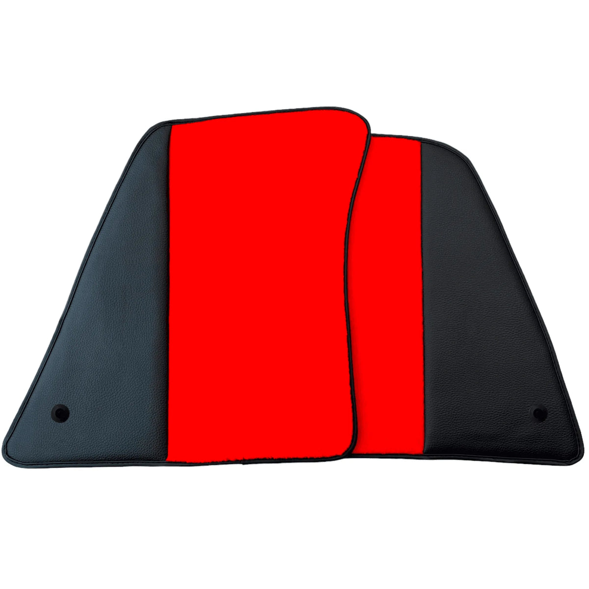 Red Floor Mats for Ferrari 296 GTS (2022-2027) with Leather - AutoWin