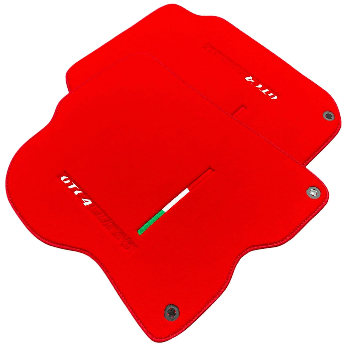 Red Floor Mats for Ferrari GTC4 Lusso (2016-2023) Italian Edition - AutoWin