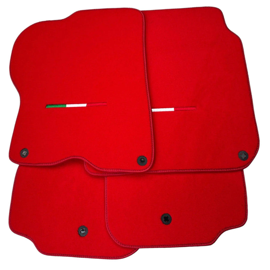 Red Floor Mats for Ferrari GTC4 Lusso (2016-2023) | Premium Quality