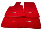 Red Floor Mats For Maserati Coupé (2001-2007) Italy Edition - AutoWin