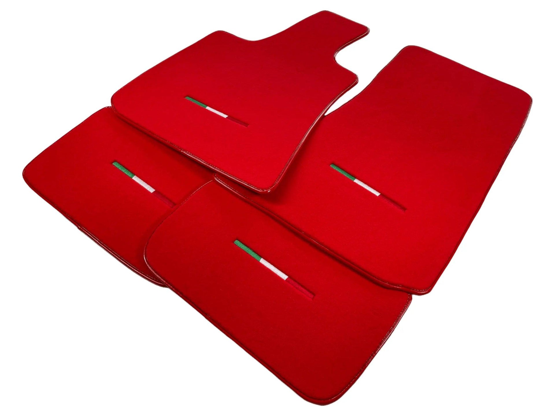 Red Floor Mats For Maserati Grecale (2023-2024) Italy Edition - AutoWin