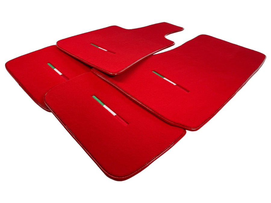 Red Floor Mats For Maserati Grecale (2023-2024) Italy Edition - AutoWin