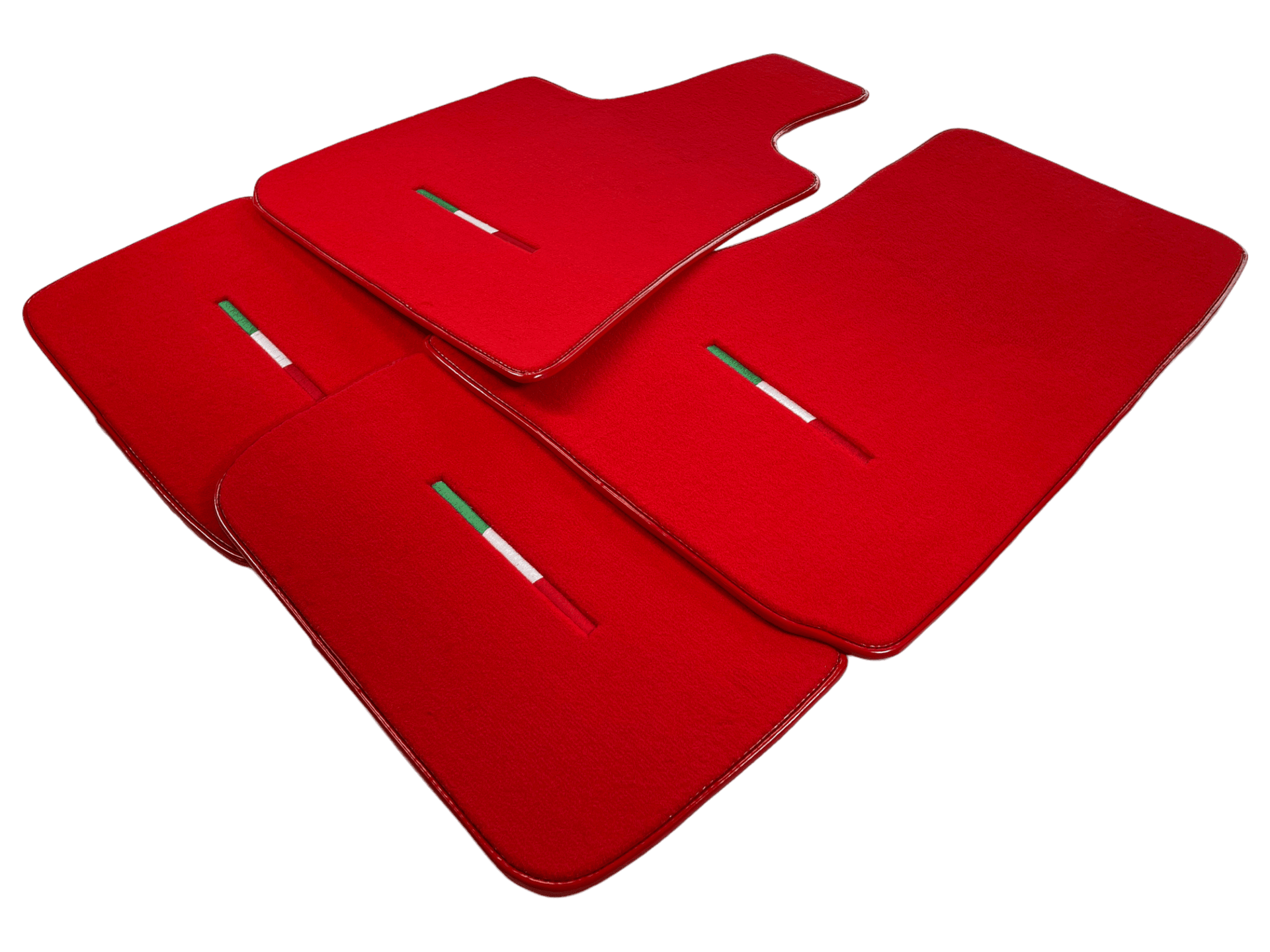 Red Floor Mats For Maserati Grecale (2023-2024) Italy Edition - AutoWin