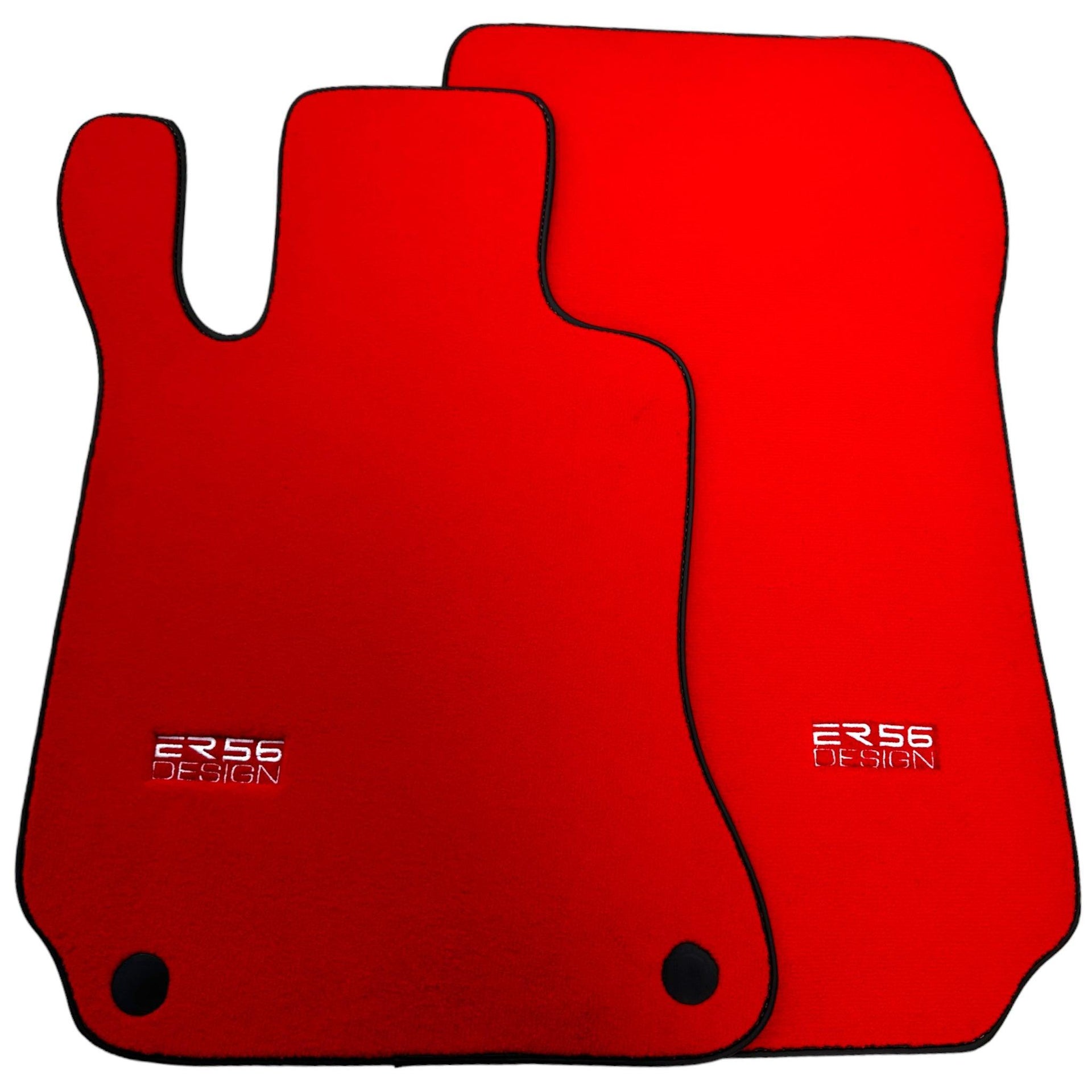 Red Floor Mats For Mercedes-Benz C-Class W204 (2007-2014) - AutoWin