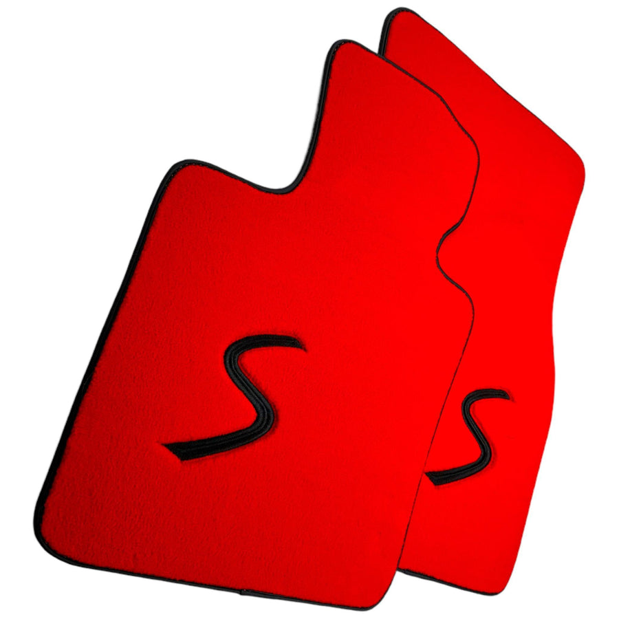 Red Floor Mats for Mini Cooper / One R53 (2001-2007) Cooper S - AutoWin