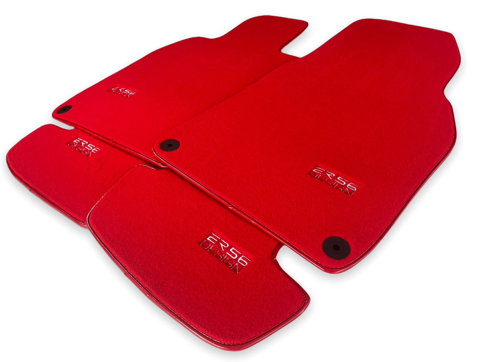 Red Floor Mats for Porsche Cayenne (2003-2010) | ER56 Design - AutoWin