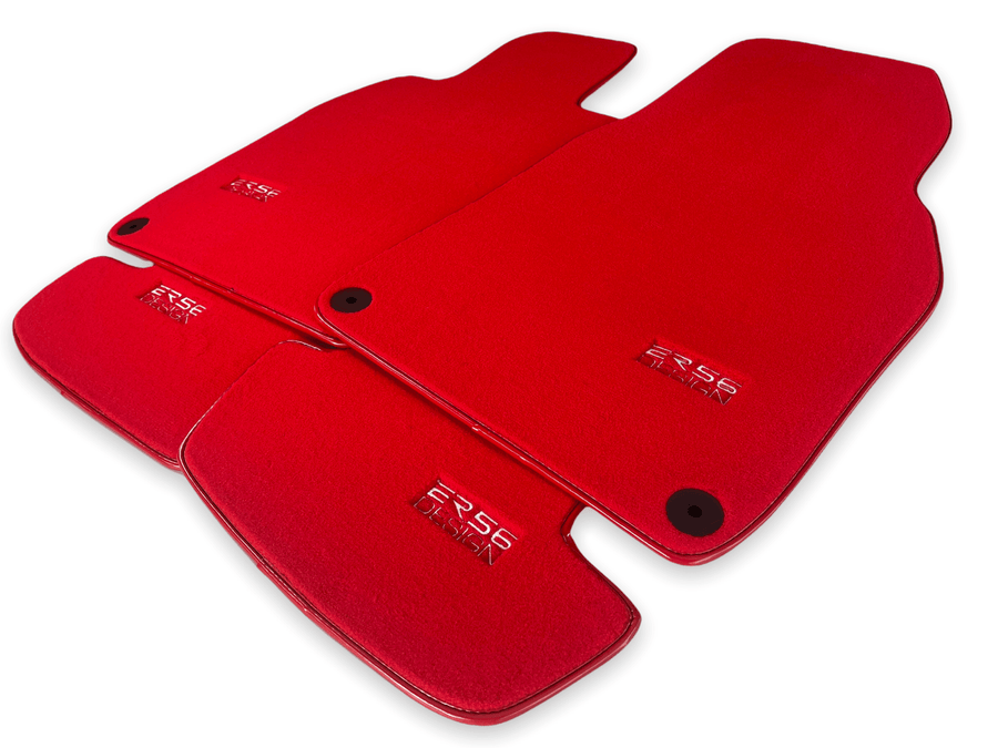 Red Floor Mats for Porsche Panamera (2017-2023) | ER56 Design - AutoWin