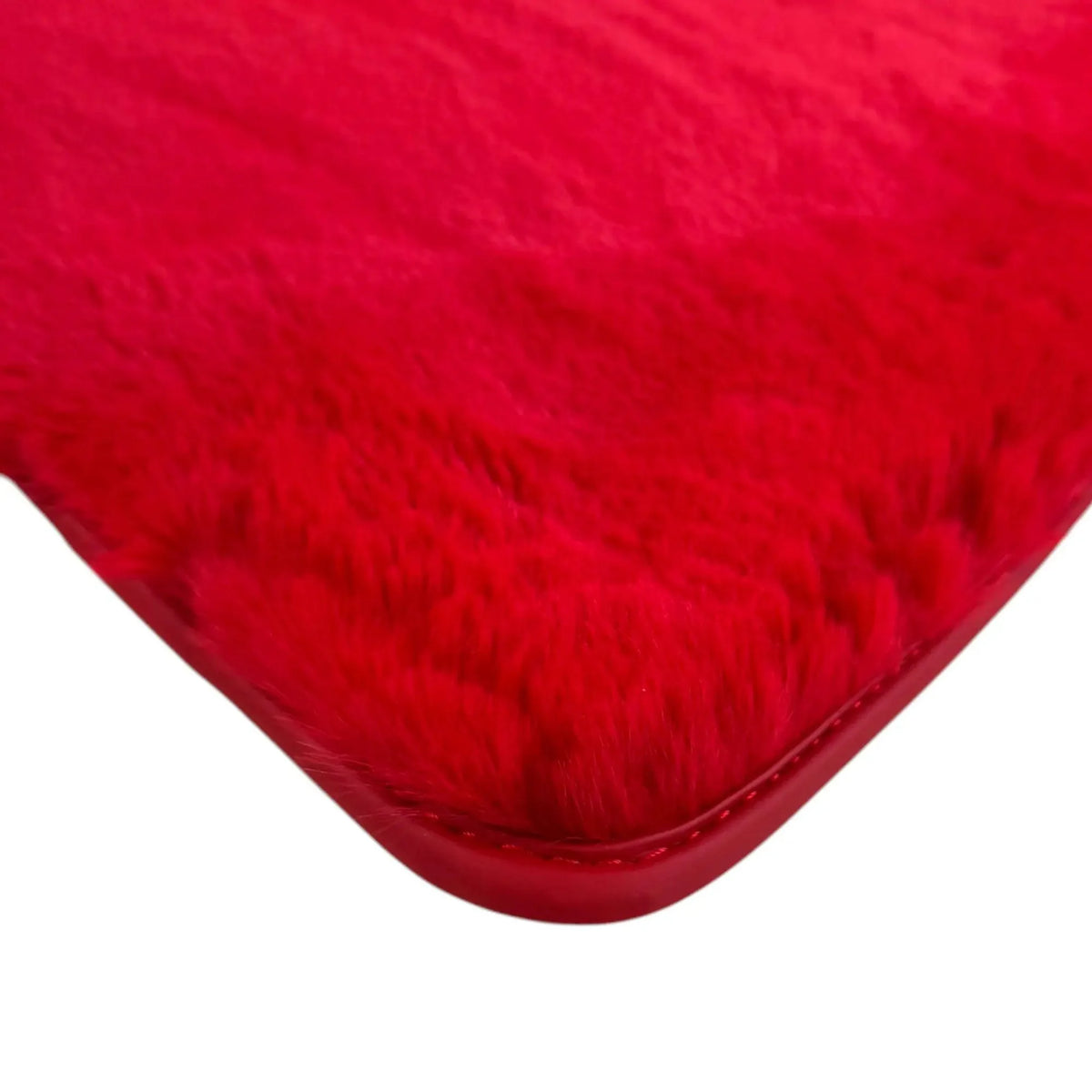Red Sheepskin Floor Mats for Ferrari 296 GTB (2022-2027)
