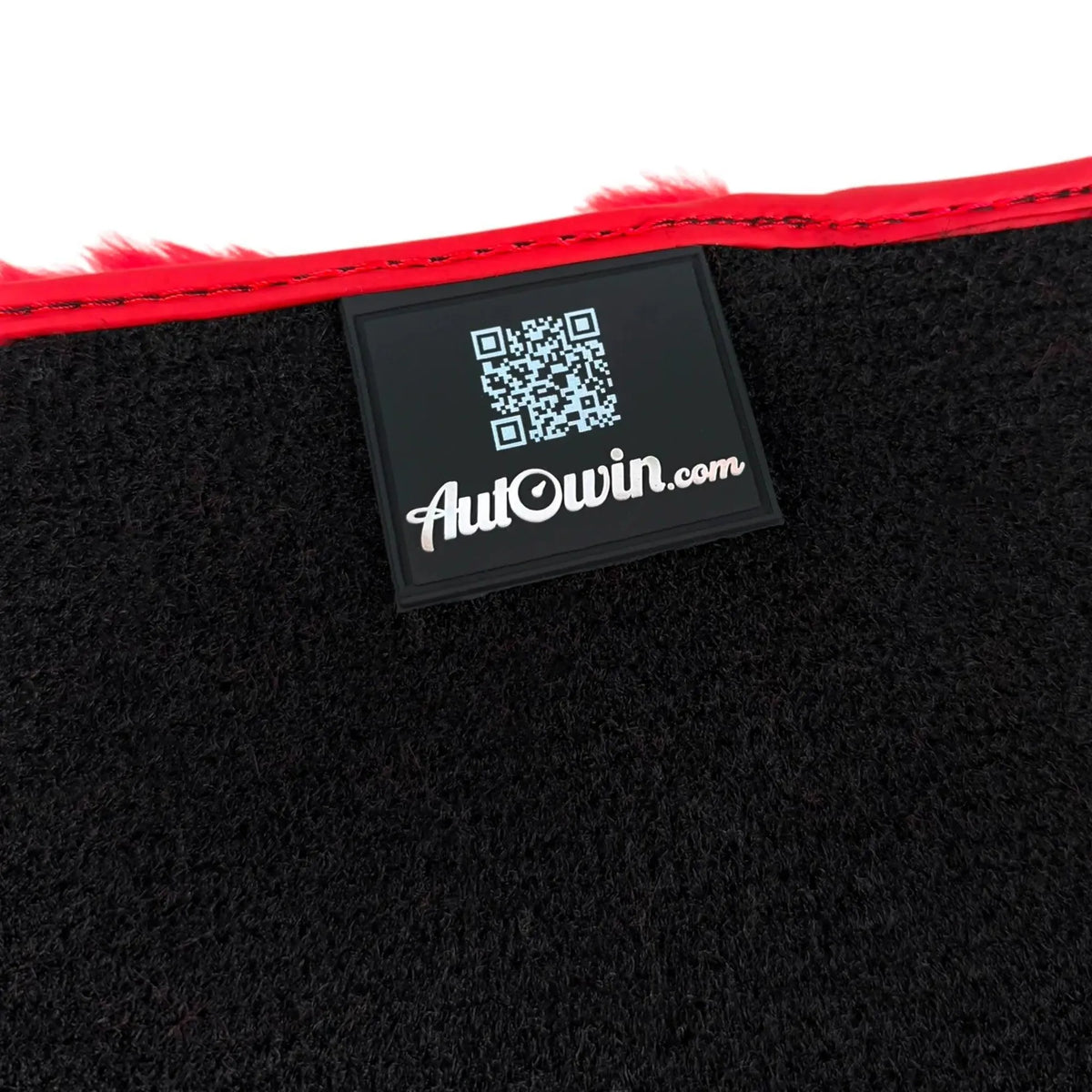 Red Sheepskin Floor Mats for Ferrari 296 GTB (2022-2027)