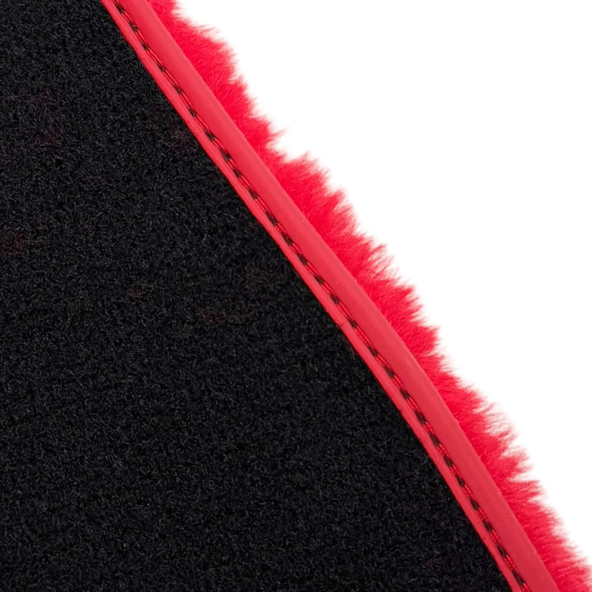 Red Sheepskin Floor Mats for Ferrari 296 GTS (2022-2027)