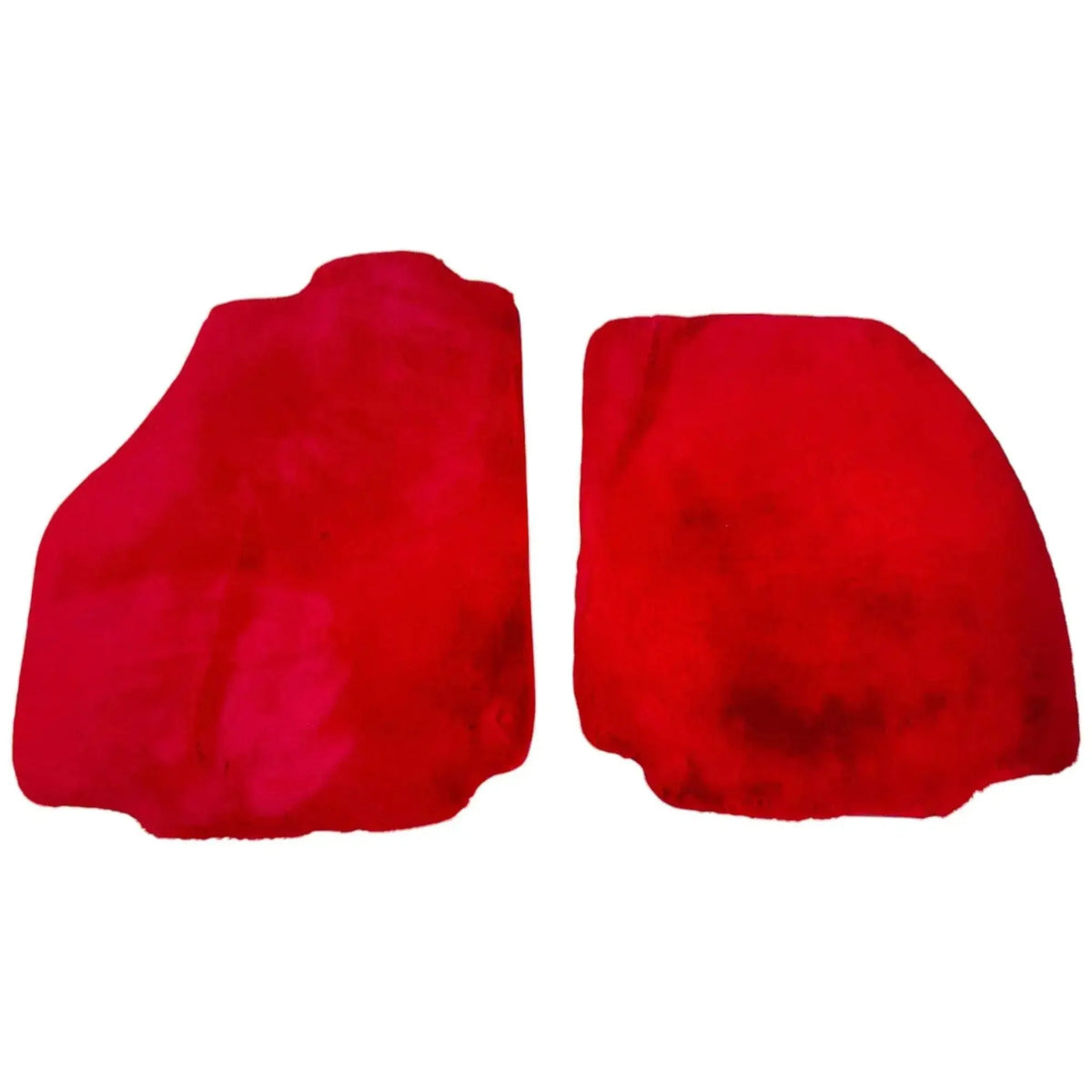 Red Sheepskin Floor Mats for Ferrari 488 GTB (2016-2022)