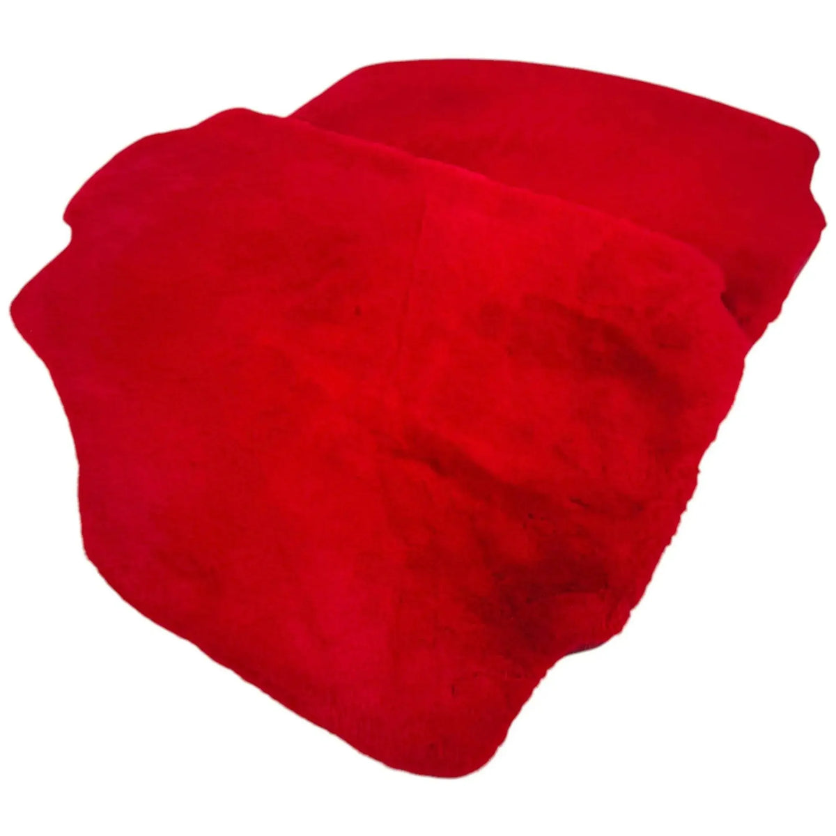 Red Sheepskin Floor Mats for Ferrari 488 GTB (2016-2022)