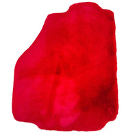 Red Sheepskin Floor Mats for Ferrari 488 Pista Spider (2019-2021)