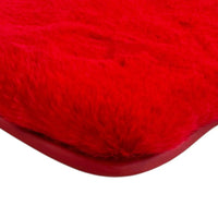 Red Sheepskin Floor Mats for Ferrari 488 Pista Spider (2019-2021)