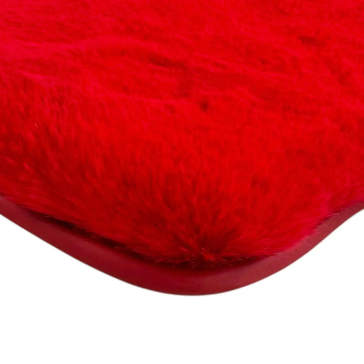Red Sheepskin Floor Mats for Ferrari F8 Spider (2019-2023)