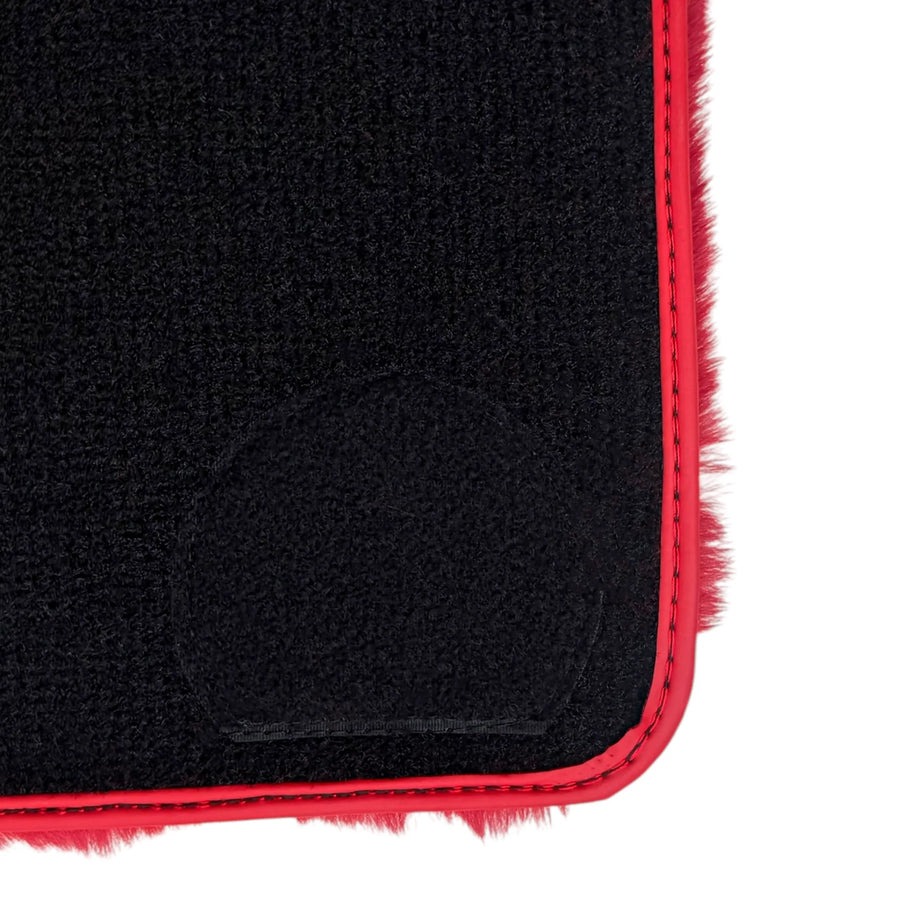 Red Sheepskin Floor Mats For Rolls Royce Ghost Series II (2021-2024) ER56 Design Brand