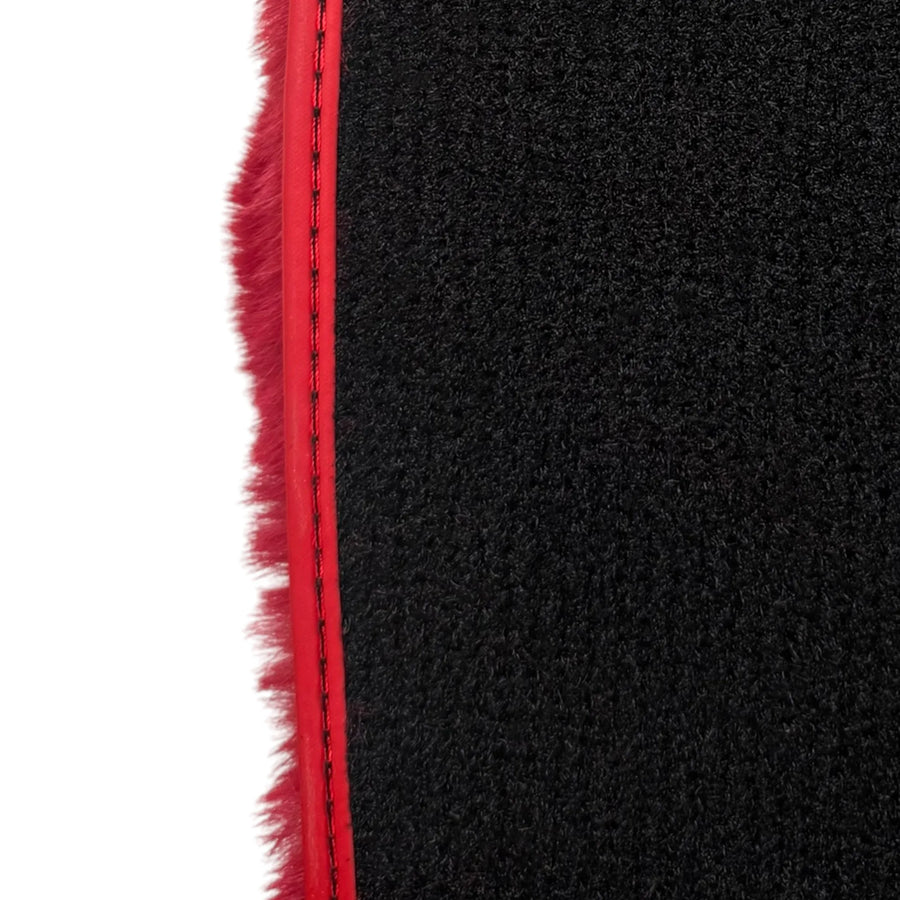 Red Sheepskin Floor Mats For Rolls Royce Ghost Series II (2021-2024) ER56 Design Brand