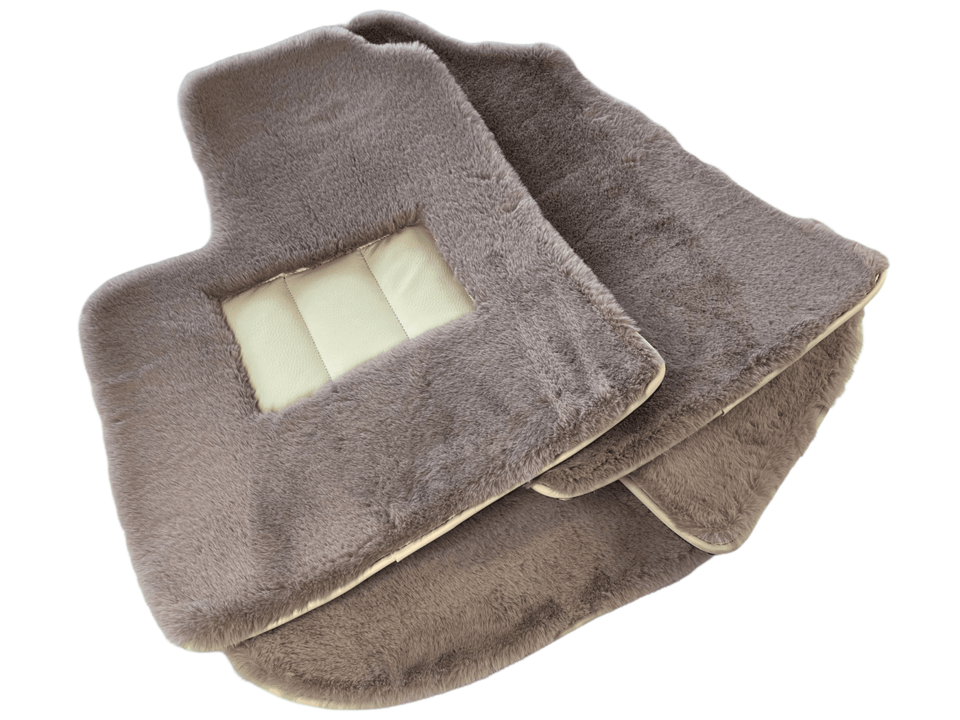 Sheepskin Floor Mats For Bentley Continental GTC (2006–2011) Er56 Design - AutoWin