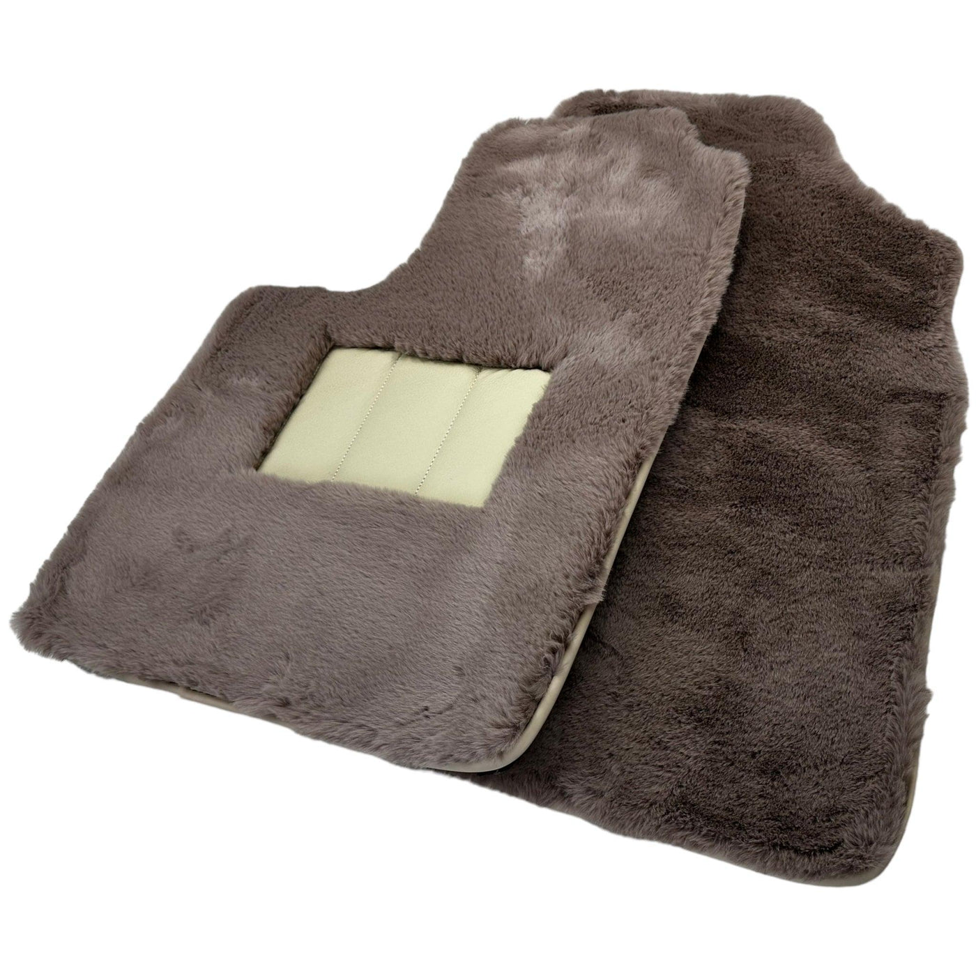 Sheepskin Floor Mats For Bentley Continental GTC (2011-2018) Er56 Design - AutoWin