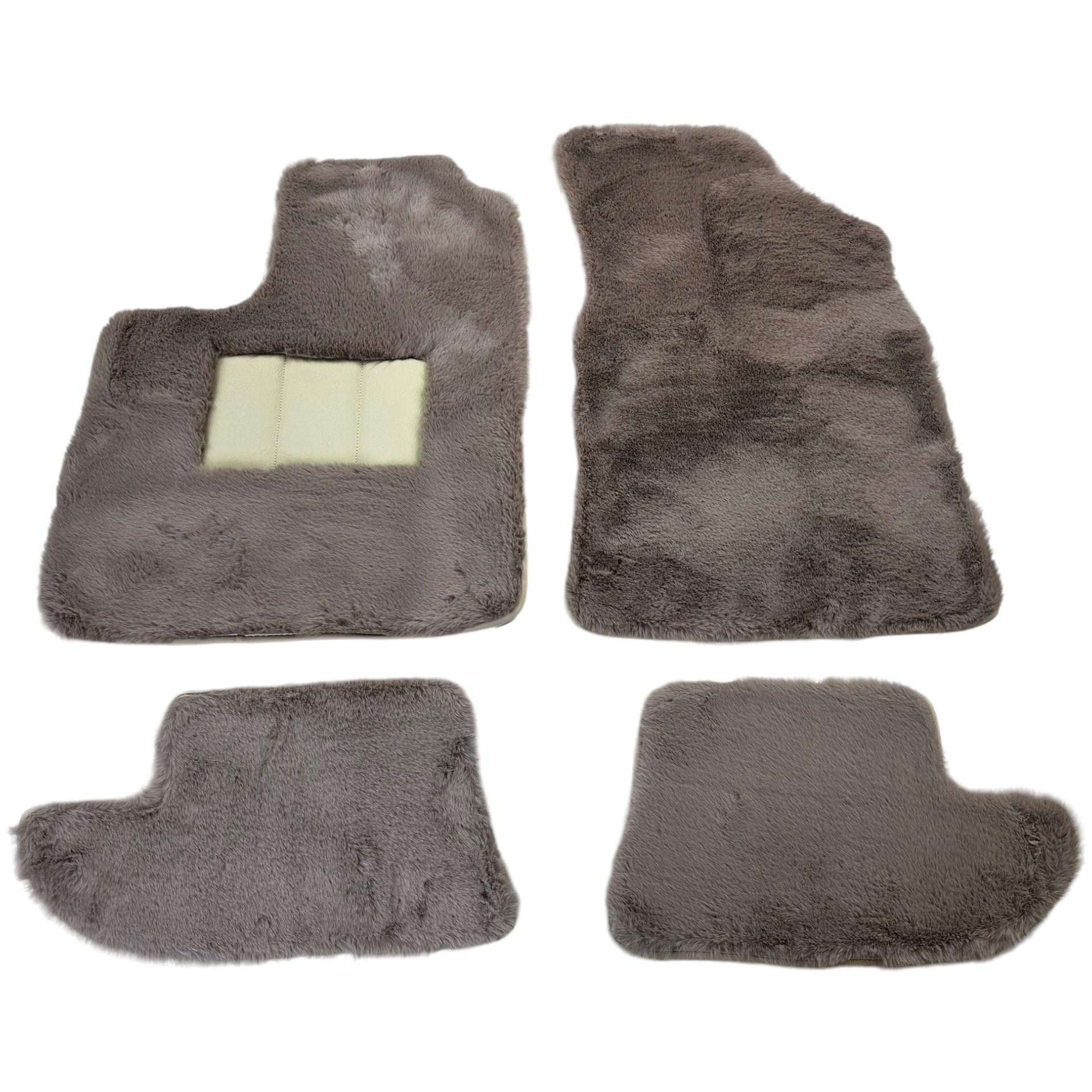 Sheepskin Floor Mats For Bentley Continental GTC (2011-2018) Er56 Design - AutoWin