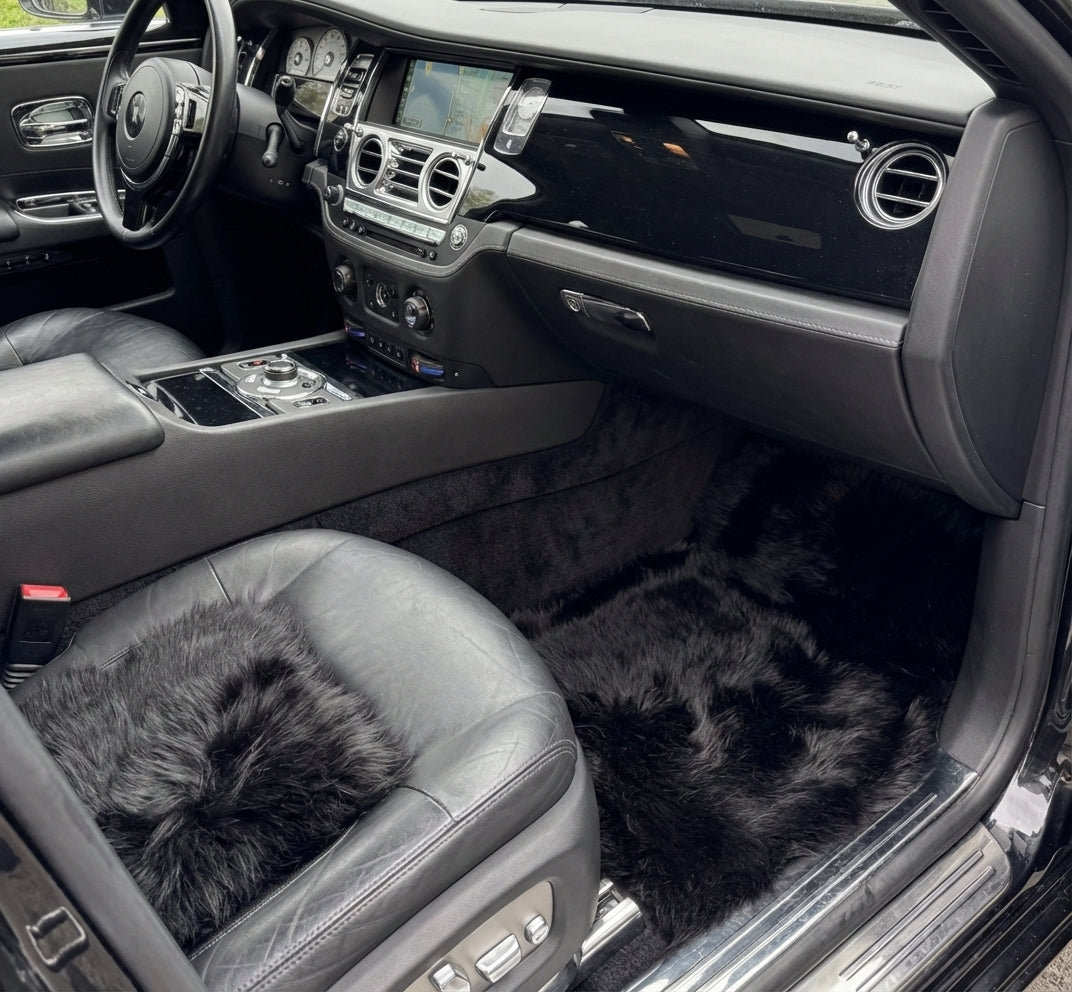 Interior look of floor mats for Sheepskin Floor Mats For Rolls Royce Ghost Series I (2010–2020) Er56 Design Brand