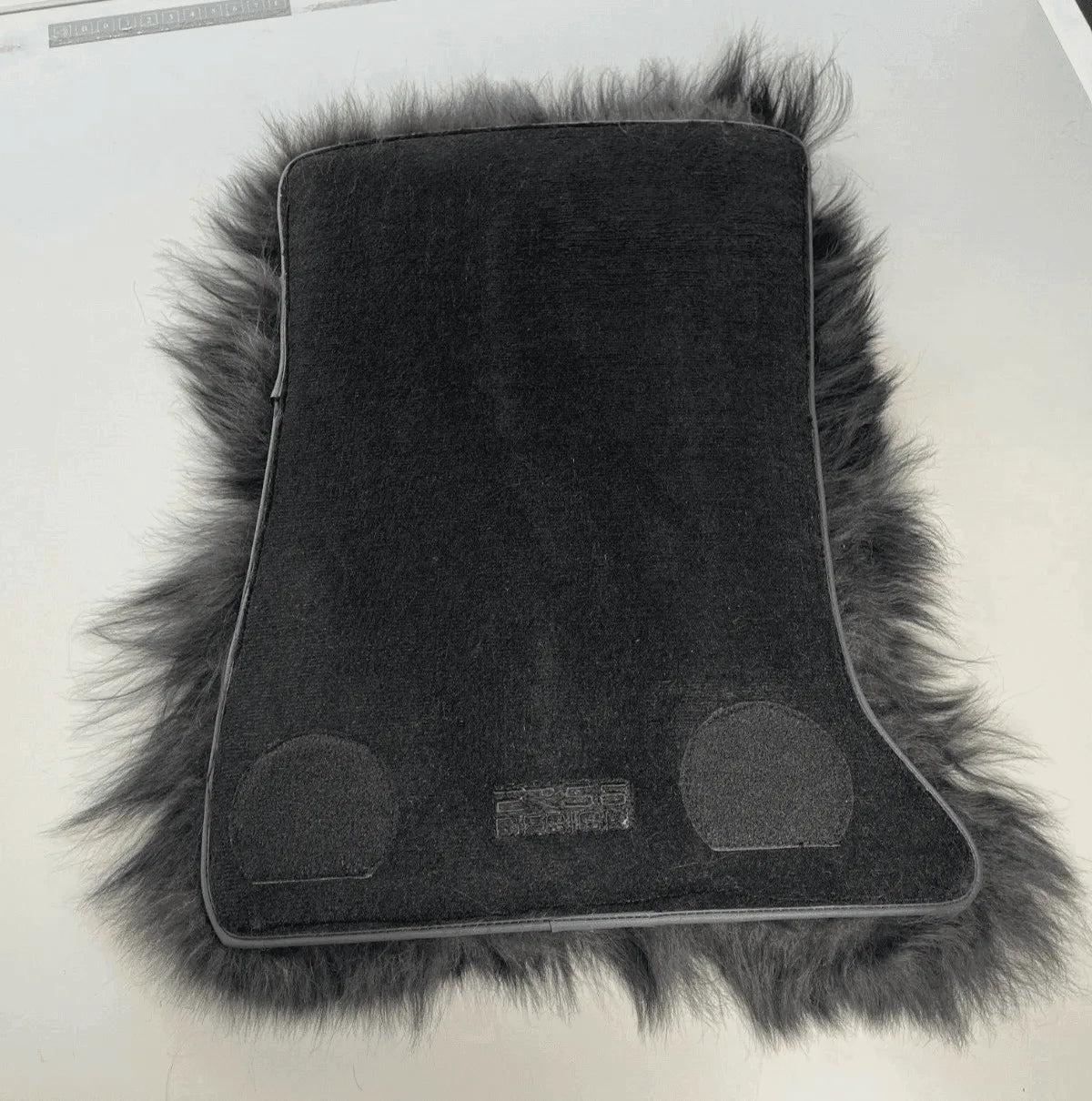 Sheepskin Floor Mats For Rolls Royce Ghost Series II (2021-2024) Er56 Design Brand - AutoWin