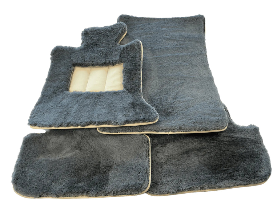 Sheepskin Floor Mats For Rolls Royce Phantom VIII (2017-2024) ER56 Design Brand - AutoWin