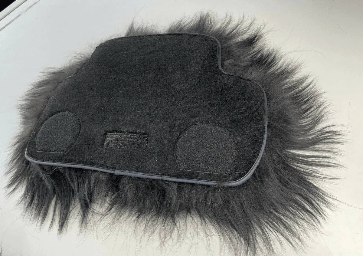 Sheepskin Floor Mats For Rolls Royce Phantom VIII (2017-2024) ER56 Design Brand - AutoWin