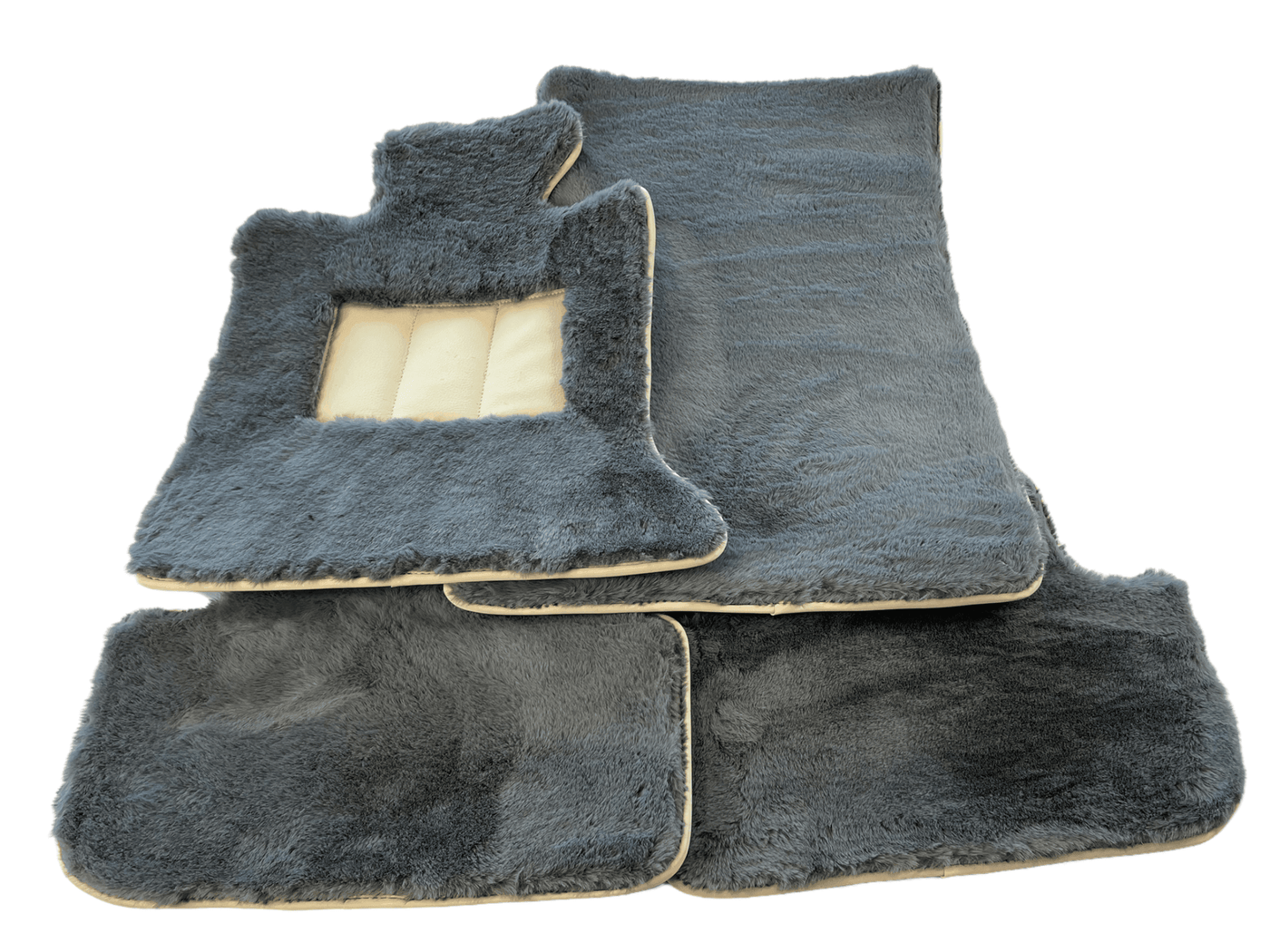 Sheepskin Floor Mats For Rolls Royce Spectre (2023-2024) ER56 Design Brand - AutoWin
