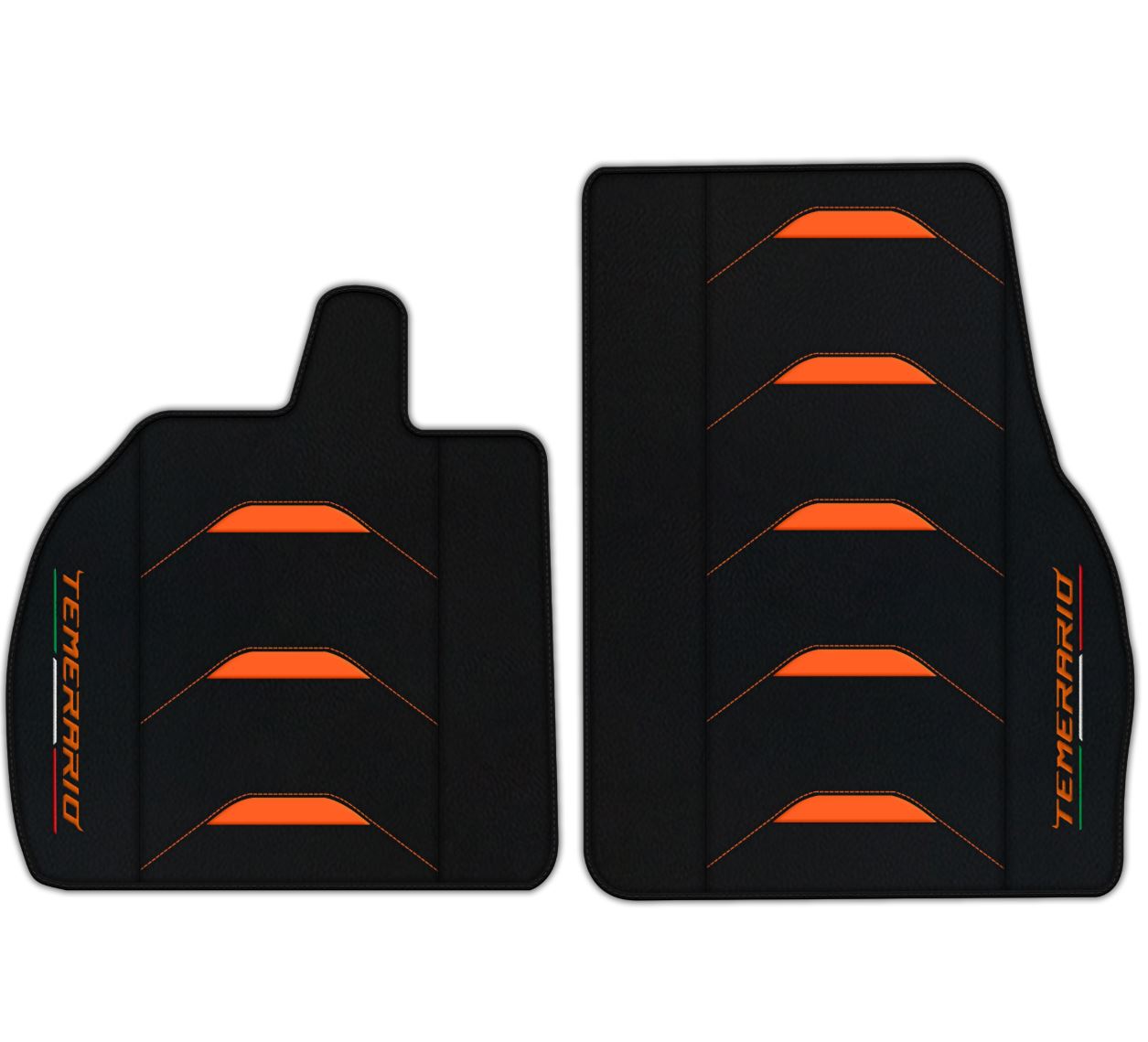 Orange Edition Leather Floor Mats for Lamborghini Temerario (2025-2026)