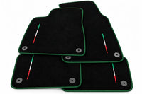 Floor Mats For Lamborghini Urus Black Tailored Black Trim - Dark Green